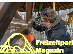 Aufbau des Themenbereichs „Sonnenbucht“ in FANTASIA (Januar 2025)